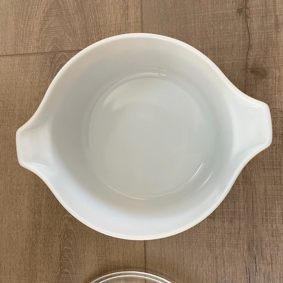 RARE Vintage Promo Pyrex w/Lid Mustard Autumn Floral Pyrex 475 B Square Flowers - Picture 4 of 15